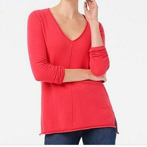 J.Crew Factory Cotton Wool Blend V-Neck Sweater S
